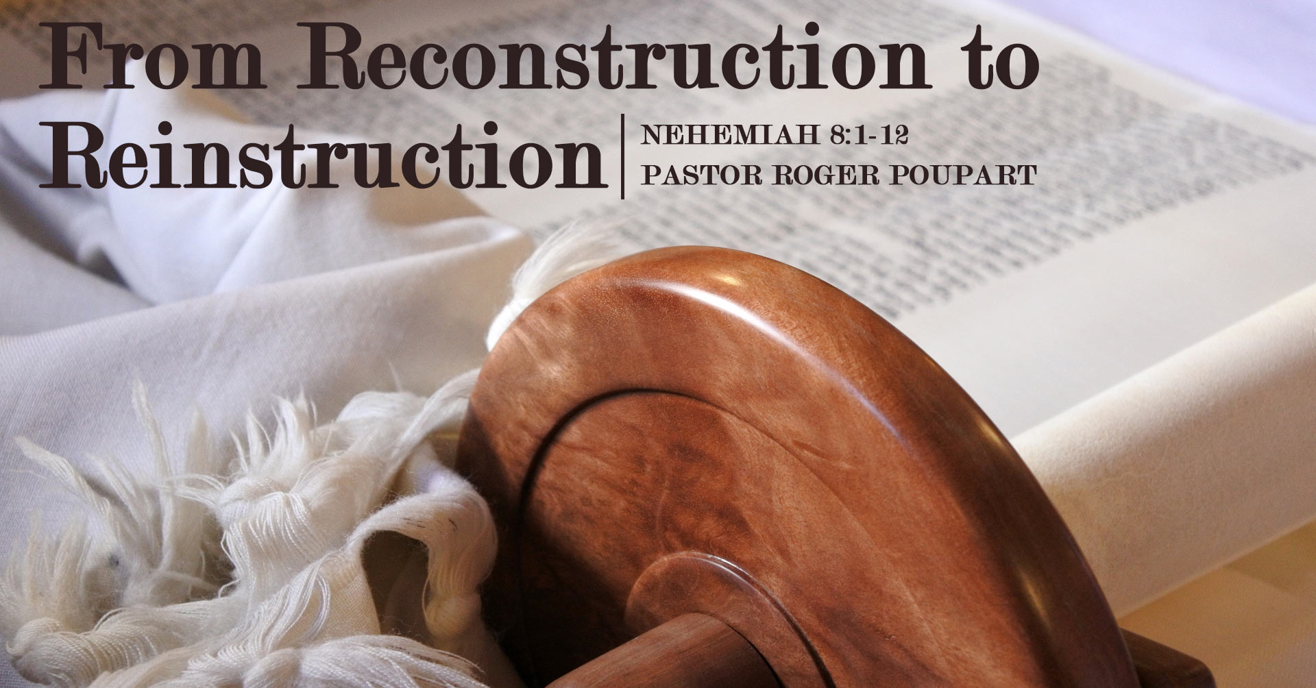From Reconstruction to Reinstruction
