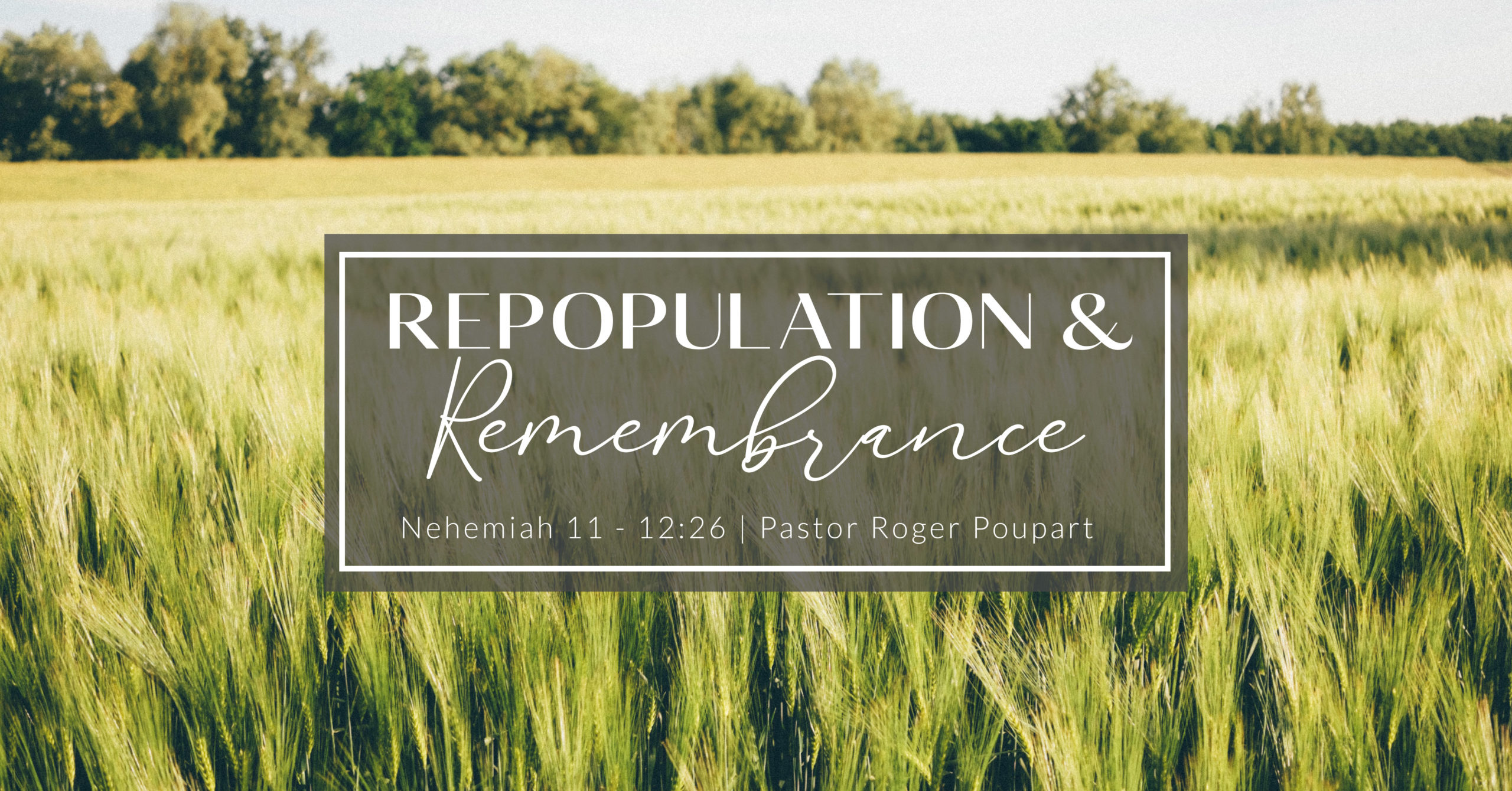Repopulation & Remembrance
